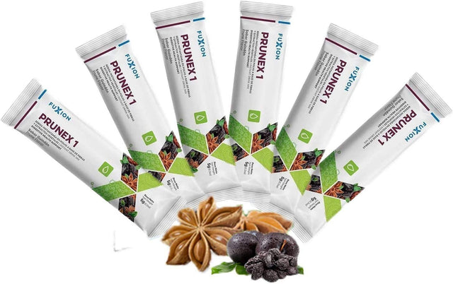 Fuxion Prunex 1 Colon Cleanse Drink - 5 Grams per Stick 6 Pack - Apply 100-Day-Cash-Back for Full Amount of Qty 1 in 1St Order by Twitter #100DAYCASHBACK