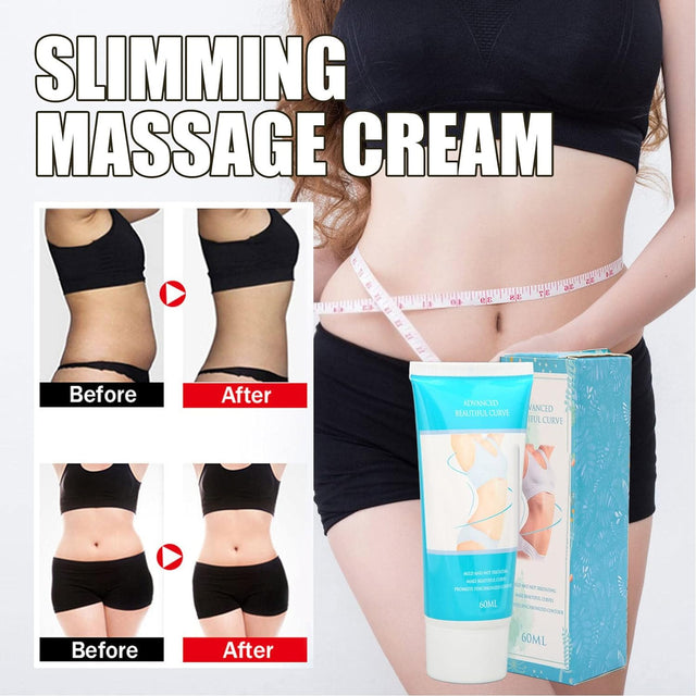 Airshi Fat Burning Cream, Moisturizing Slimming Cream Tighten Skin Promote Metabolism Eliminate Edema for Abdomen