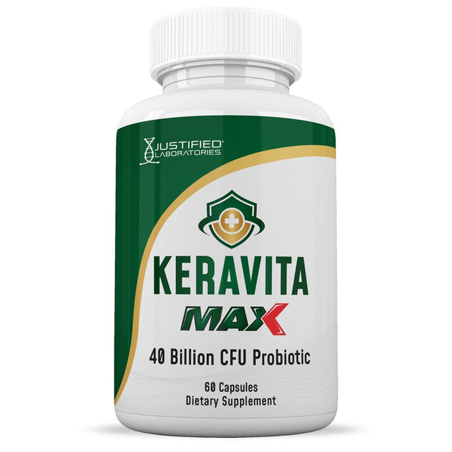 Keravita Max 40 Billion CFU Probiotic Nail Support 60 Capsules