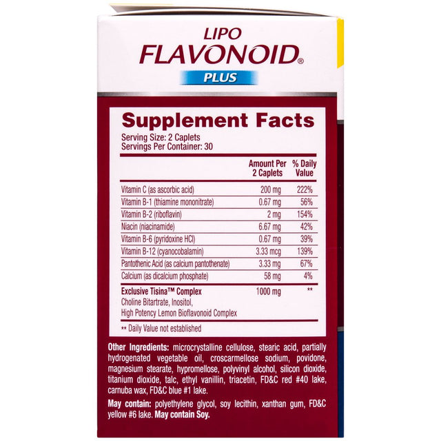 Lipo-Flavonoid Plus, Day/Night Kit Tinnitus Relief, OTC Ear Health Vitamin and Supplement, 90 Caplets