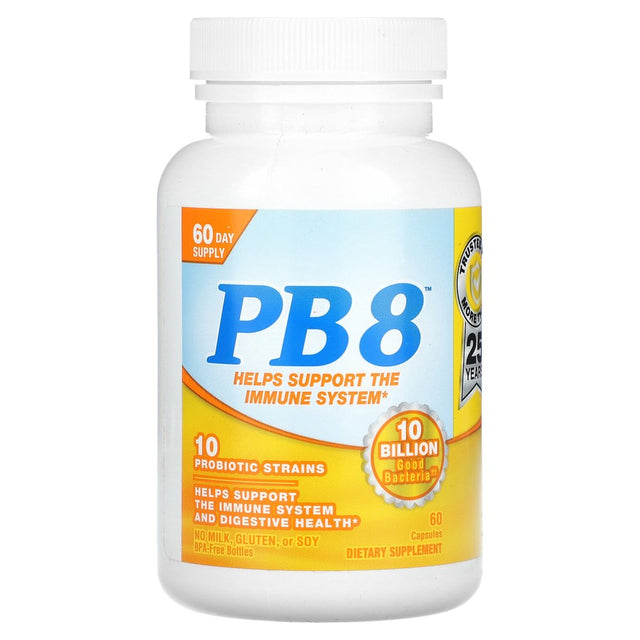 Nutrition Now - PB8 Immune Probiotic Supplement 10 Billion CFU - 60 Capsules
