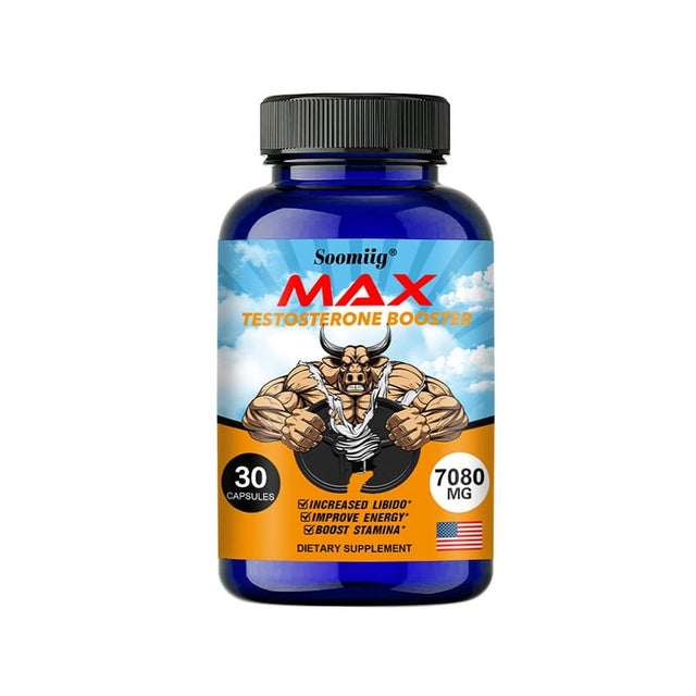Soomiig Max Testosterone Booster - Performance Enhancer, Boosts Energy and Endurance