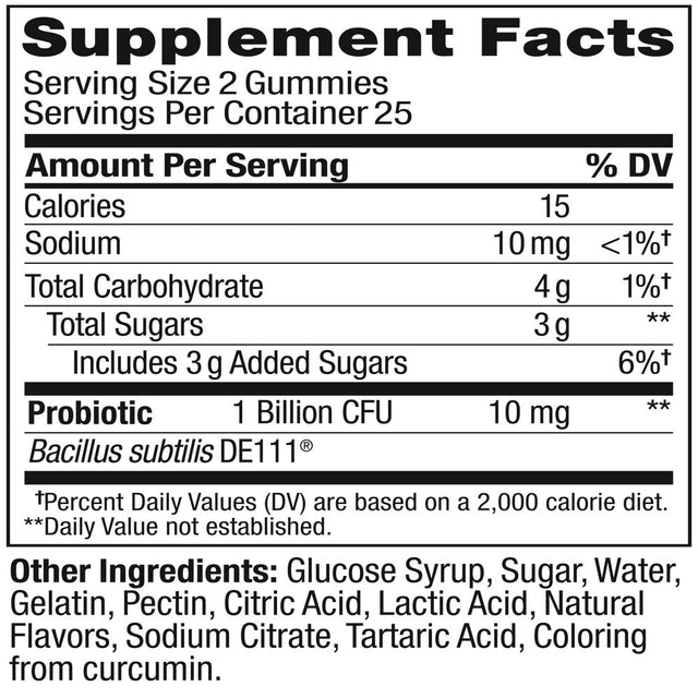 OLLY Probiotic Gummy, Immune & Gut Health, Digestive Supplement, Mango, 50 Ct