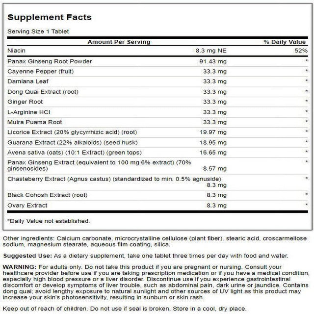 Swanson Ultimate Women'S Intimate Performance 90 Tablets