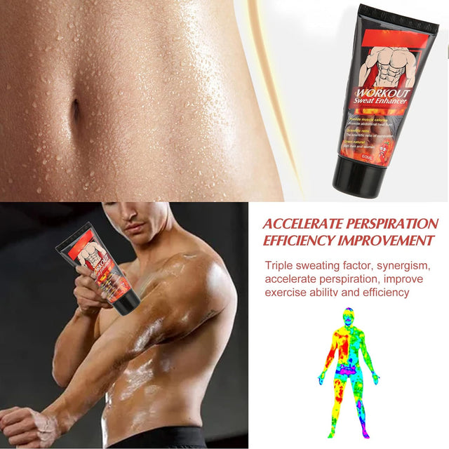 LIYJTK Fat Burning Cream for Belly, Slim Shaping Cream, Workout Sweat Enhancer Cream Weight Loss and Fat Burning Cream for Women and Men 60Ml