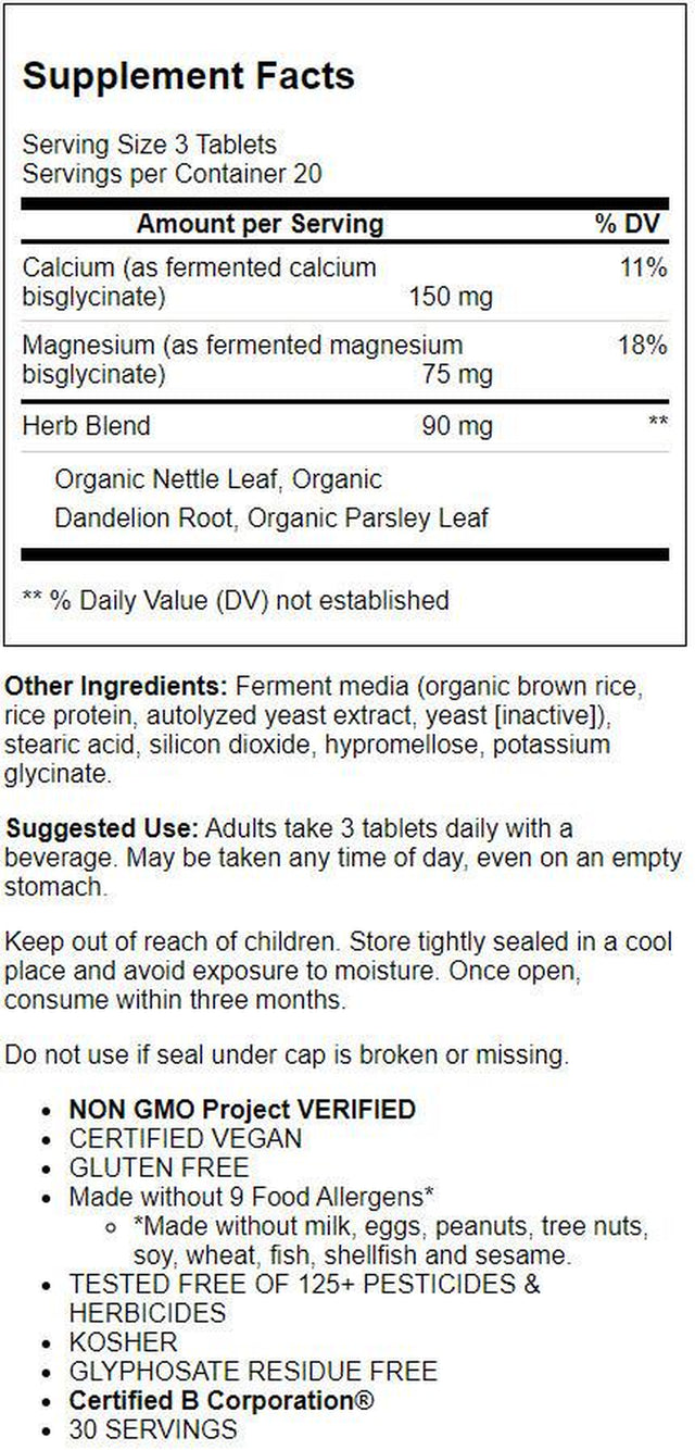 Megafood Calcium & Magnesium 60 Tabs