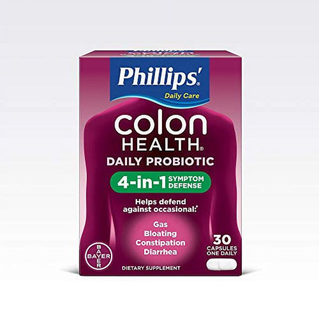 Phillips Colon Health Daily Probiotic Supplement, 30 Count
