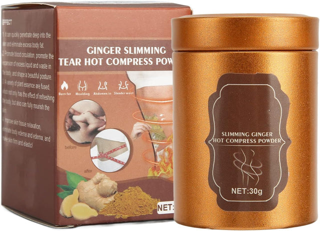 Ginger Slimming Powder, Relaxing Tummy Modeling Ginger Fat Burner for Legs