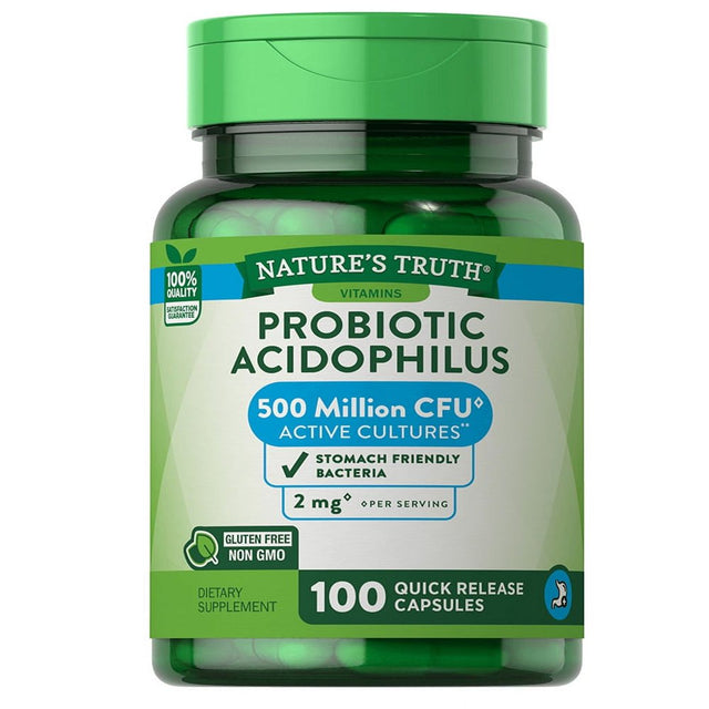 Nature'S Truth Probiotic Acidophilus 500 Million, 100 Ct