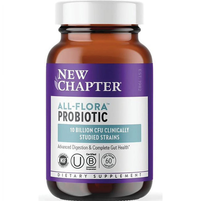 New Chapter Probiotic All-Flora 60 Vegan Capsules