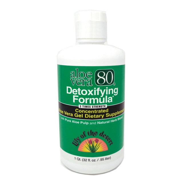 Lily of the Desert Aloe Vera 80, Detoxifying Formula, 32 Fl Oz (0.95 L)