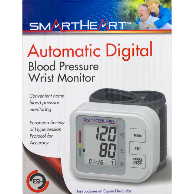 Smartheart Automatic Digital Wrist Blood Pressure Monitor