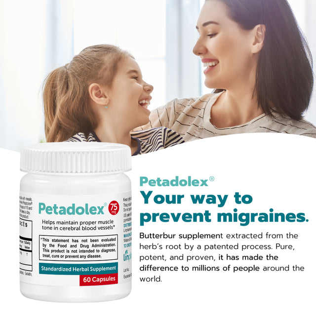 Linpharma Petadolex 75 Mg Patented Pa-Free Butterbur Root Extract- 2 Bottles