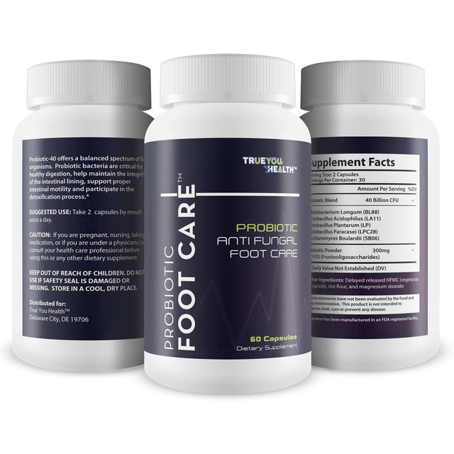 Probiotic Foot Care - Probiotic Antifungal Foot Care - for Nails & Feet - Natural Probiotic Fungus Inhibitor Formula - Probiotic Health Support to Help Clear & Reduce Fungus in Toes & Feet