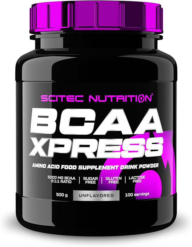 SCITEC BCAA Powder - UNFLAVOURED - 500G BRANCHED Chain Amino Acid - Recovery