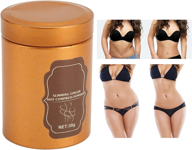 Ginger Slimming Powder, Relaxing Tummy Modeling Ginger Fat Burner for Legs