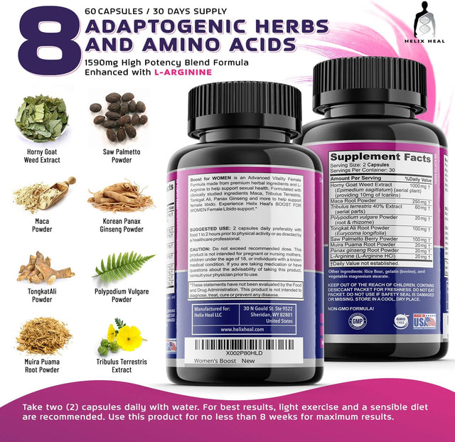 Helix Heal Women'S Duo: Belly Fat Burner & Desire Enhancer Combo