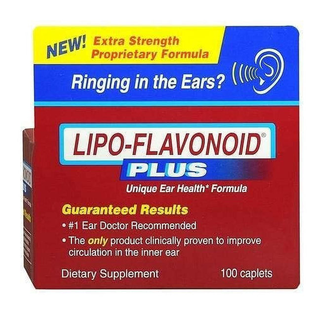 Lipo-Flavonoid plus Extra Strength Unique Ear Health Formula, 100Ct, 3-Pack