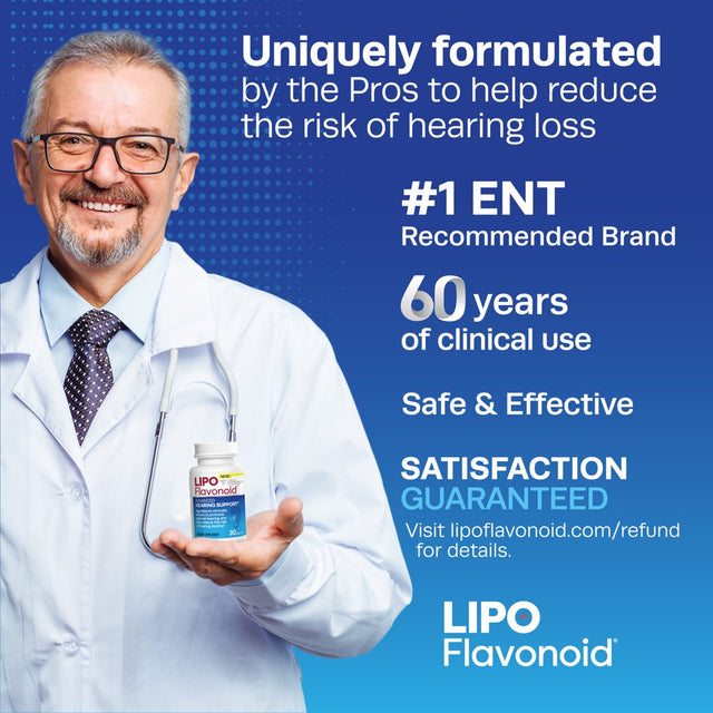Lipo-Flavonoid Advanced Hearing Support for Hearing Decline, 30 Caplets