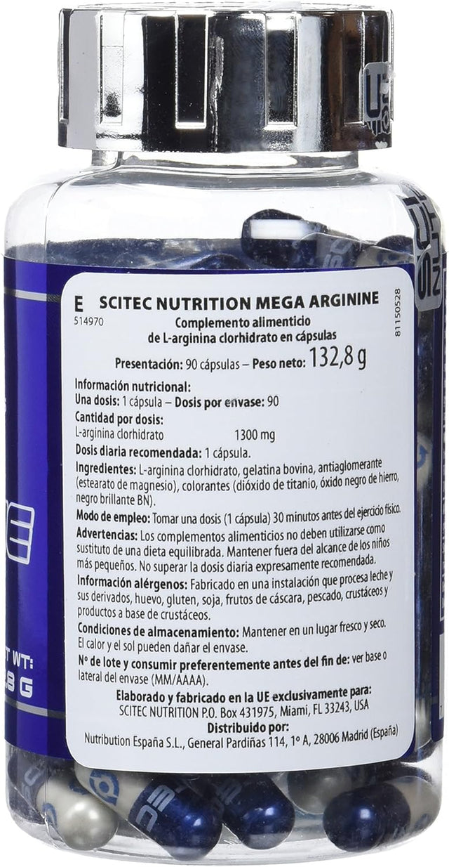 Mega Arginine - 90 Capsules - Scitec Nutrition