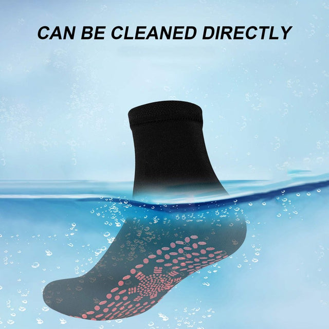 Lingouzi Massage Warm Self-Heating Socks - Comfortable Elastic and Durable and Cold-Proof Cotton Socks Great for Outdoor Activities