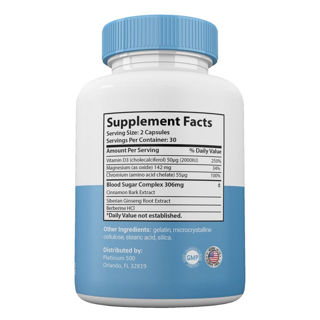 GLUCOTRUST Capsules, Glucotrust Blood Sugar Supplement, Gluco Trust Reviews Pills Maximum Edge Formula (2 Bottles)