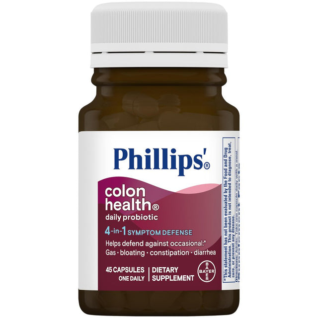 Phillips' Colon Health Daily Probiotic Supplement Capsules, 45 Count