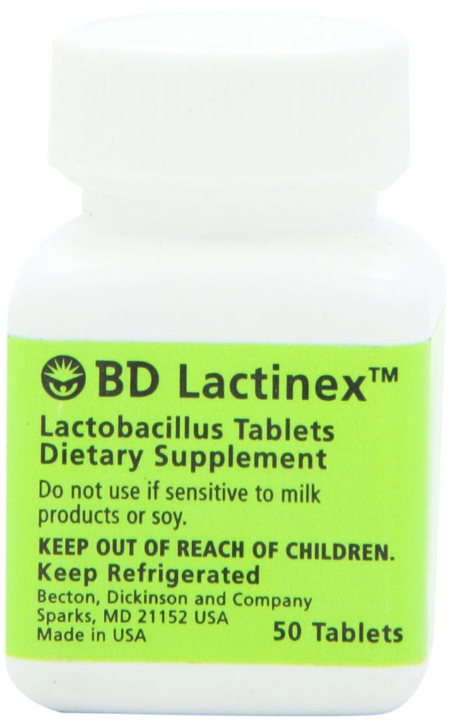 BD Lactinex Probiotic Dietary Supplement Tablets, 50 Count