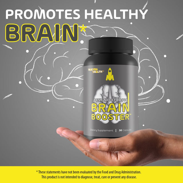 Best Nootropic Brain Booster - for Memory, Focus, Concentration, Mental Clarity, & Energy - Support Improved Brain Function, Memory Recall, and Reduced Mental Fatigue - for Men & Women - with Bacopa