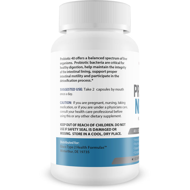 Pro Gluco Neuro + Probiotic Health Support - Digestive Immune Support to Promote Overall Blood & Body Health - Healthy Blood Balancing Probiotics Immune Support Formula - 60 Count