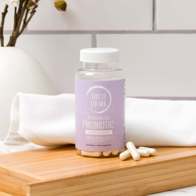 Healthy Gut Probiotics: 40 Billion CFU - Women'S Gut Health (60 Vegetable Capsules)