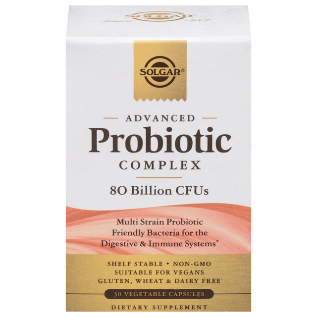 Solgar Advanced Probiotic Complex 80 Billion Cfu 30 Veg Caps