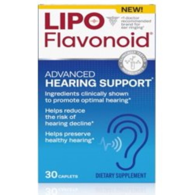 Lipo-Flavonoid Advanced Hearing Support for Hearing Decline, 30 Caplets