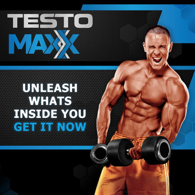 Testo Maxx - All Natural Testosterone Booster - Burn Fat, Build Lean Muscle, and Improve Performance - 60 Caplets
