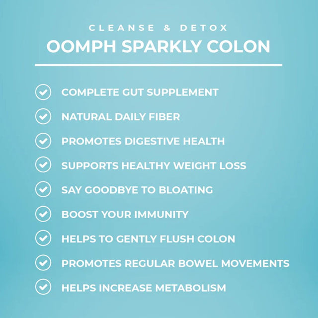 Oomph Body Sparkly Colon Cleanse Detox Formula - 60 Capsules