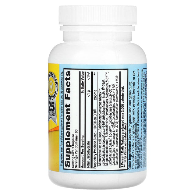 Nutrition Now - PB8 Immune Probiotic Supplement 10 Billion CFU - 60 Capsules