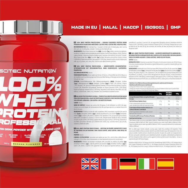 Scitec Nutrition 100% Whey Professional 920G Banana