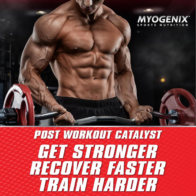 Myogenix Aftershock Post Workout, Muscle Growth Whey Protein Powder | Anabolic Whey Protein and Mass Building Carbohydrates | Amino Stack Creatine and Glutamine plus Bcaas | Fruit Punch 3 LBS