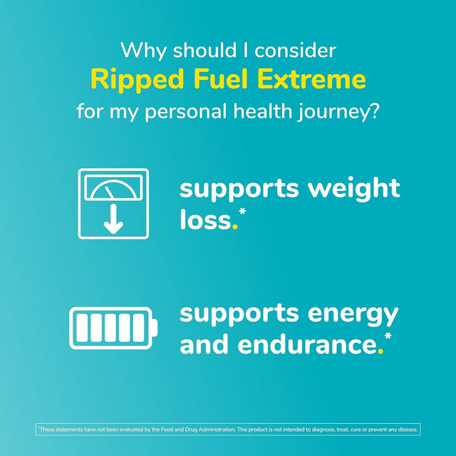 Twinlab Ripped Fuel Extreme - Energy Supplement to Support Weight Management & Muscle Health - 60 Capsules