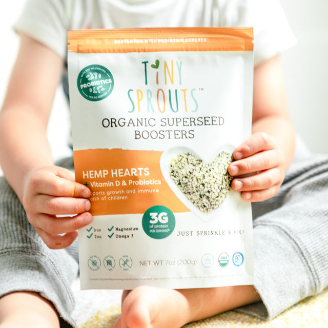 Organic Hemp Hearts + Vitamin D & Probiotics