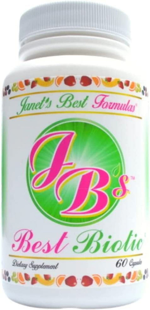 Janet'S Best Formulas, Best Biotic Digestive System and Regularity Support - Dietary Probiotic Supplement for Men and Women - 60 Vegetable Capsules 30 Day Supply