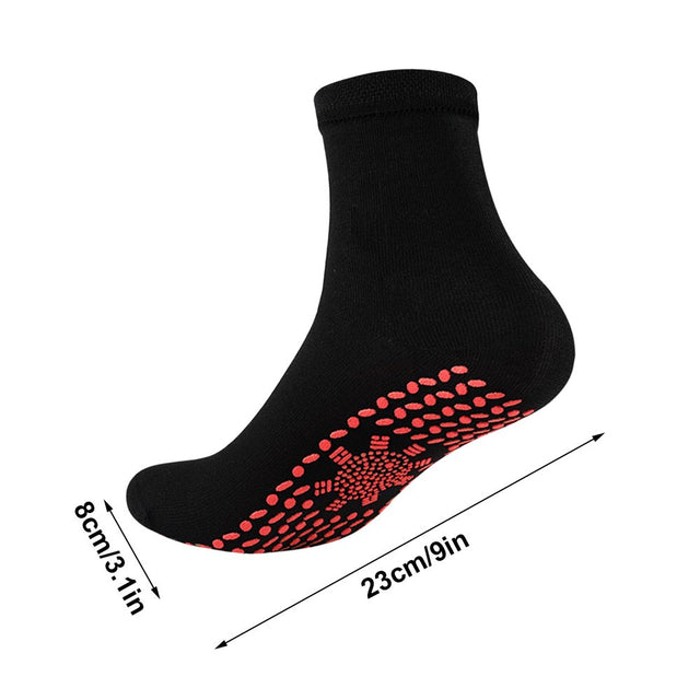 Lingouzi Massage Warm Self-Heating Socks - Comfortable Elastic and Durable and Cold-Proof Cotton Socks Great for Outdoor Activities