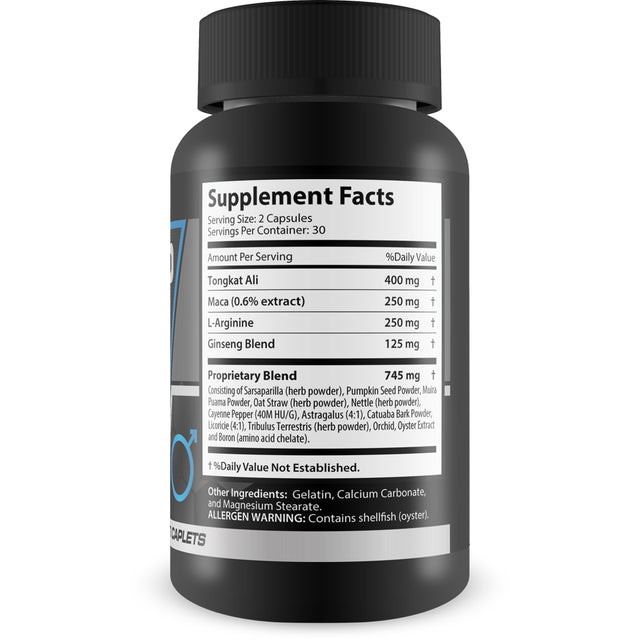 Testo Maxx - All Natural Testosterone Booster - Burn Fat, Build Lean Muscle, and Improve Performance - 60 Caplets