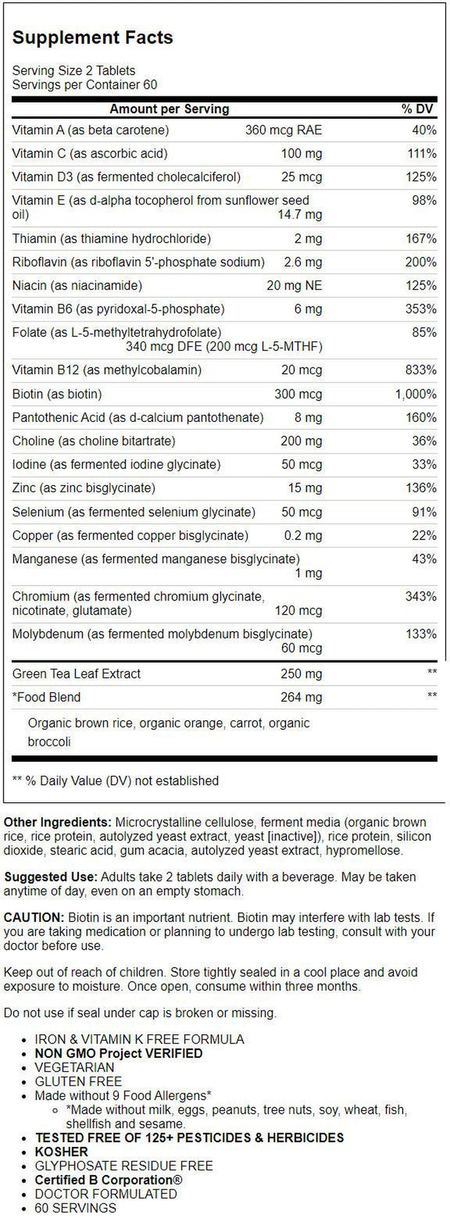 Megafood Women'S 55+ Advanced Multivitamin 120 Tabs