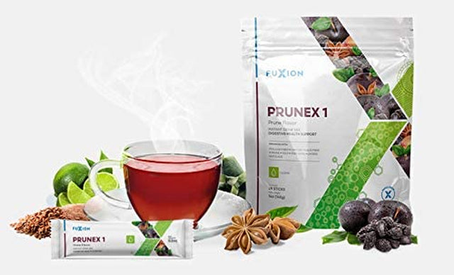 Fuxion Prunex 1 Colon Cleanse Drink - 5 Grams per Stick 6 Pack - Apply 100-Day-Cash-Back for Full Amount of Qty 1 in 1St Order by Twitter #100DAYCASHBACK