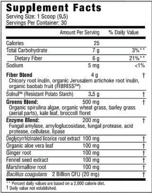 Gut Protect Greens Superfood Powder with Probiotics & Prebiotics – Super Greens Powder, Smoothie & Juice Mix Powder - Digestive Health, Immune Health & Regularity Support – Mango, Pineapple