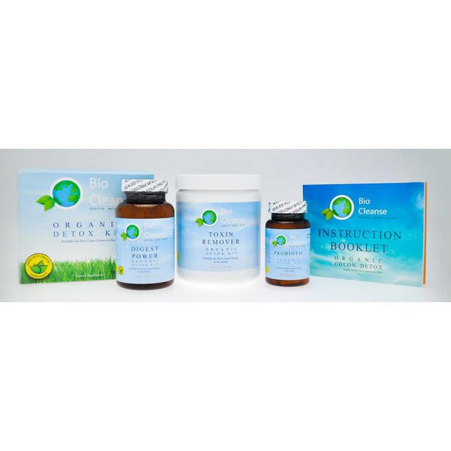 Bio Cleanse Detox Kit - Toxin Remover, Digest Powder & Probiotic Supplement - 3 Bottles