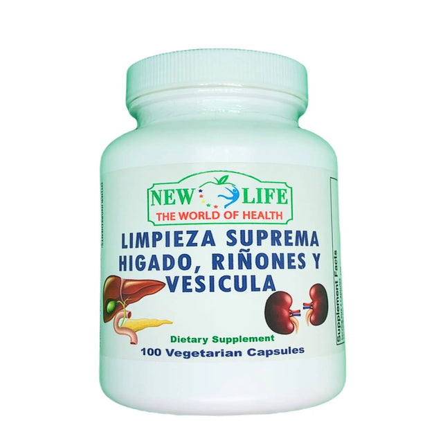Limpieza Suprema Higado Rinon & Vesicula - Liver Herbal Supplement - 100 Capsules