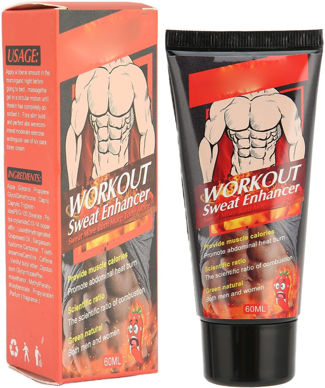 LIYJTK Fat Burning Cream for Belly, Slim Shaping Cream, Workout Sweat Enhancer Cream Weight Loss and Fat Burning Cream for Women and Men 60Ml