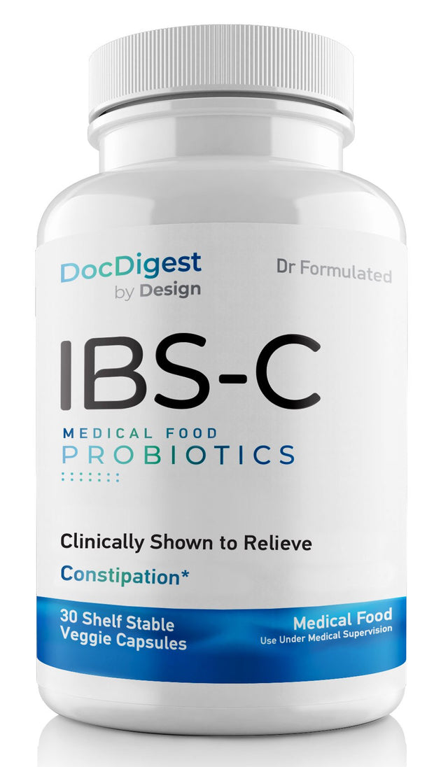 IBS-C Constipation Probiotics - Once Daily Medical Food Probiotics for Men and Women - Docdigest by Design